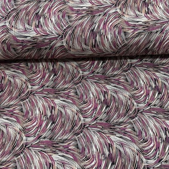 Sonbahar Dalları Viskon Kumaş Pembe