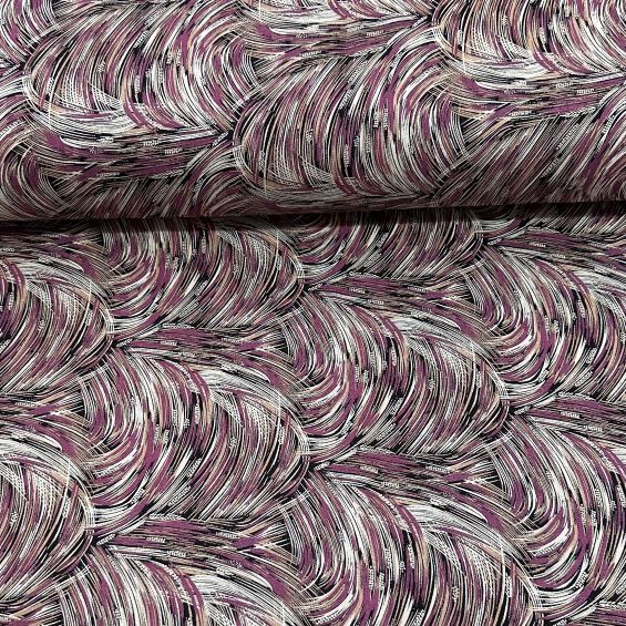 Sonbahar Dalları Viskon Kumaş Pembe