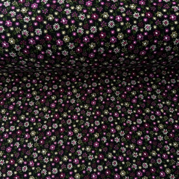 Pembe Minik Çiçekli Divitin-Pazen Kumaş