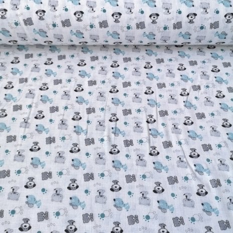 Yavru Köpekler Müslin Bezi Mint