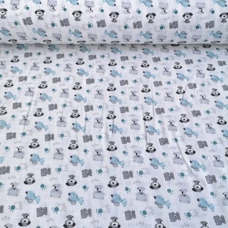 Yavru Köpekler Müslin Bezi Mint
