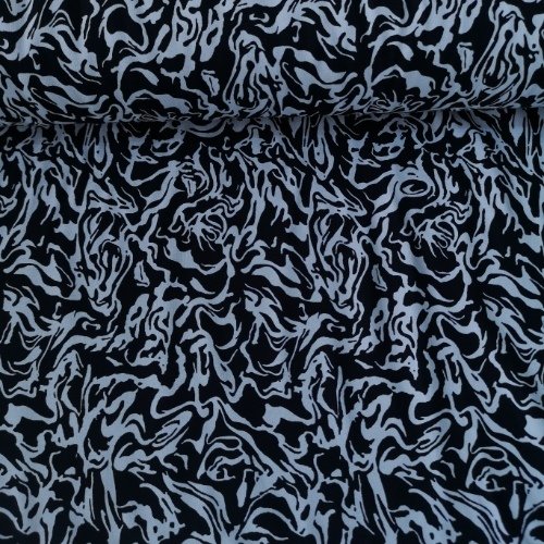 Batik Desen Viskon Kumaş Siyah