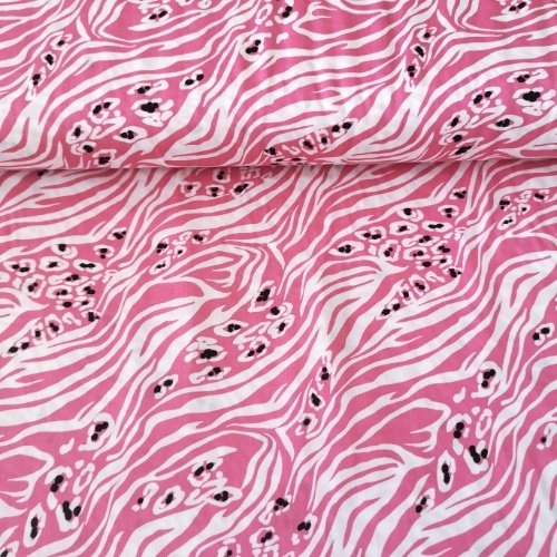 Ağaç Kabuğu Viskon Kumaş Pembe