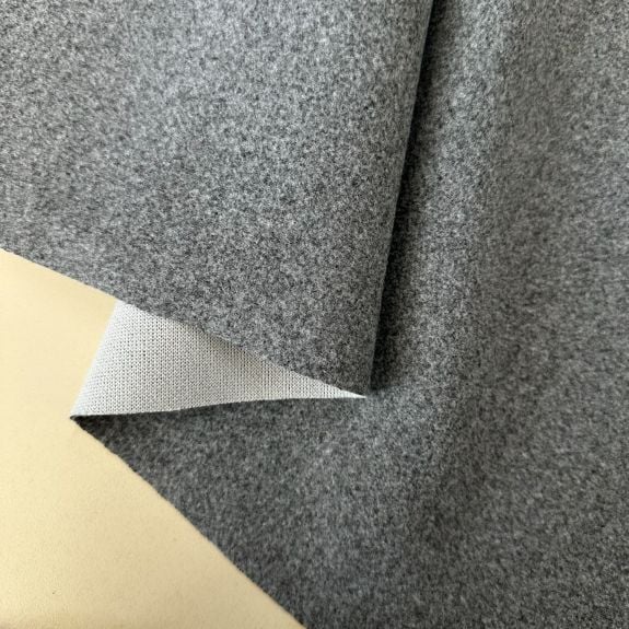 Gri Kırçıllı Kaşe Kumaş