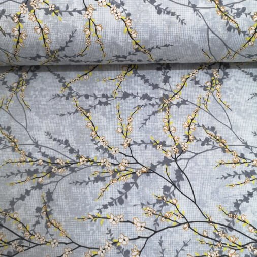 Dallar Polycotton Poplin Kumaş Gri