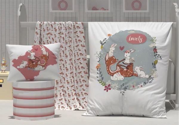 Lovely Nevresim Takımı (Dikilmemiş)