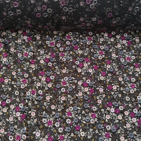 Minik Sarmaşık Tek En Viskon Kumaş Pembe