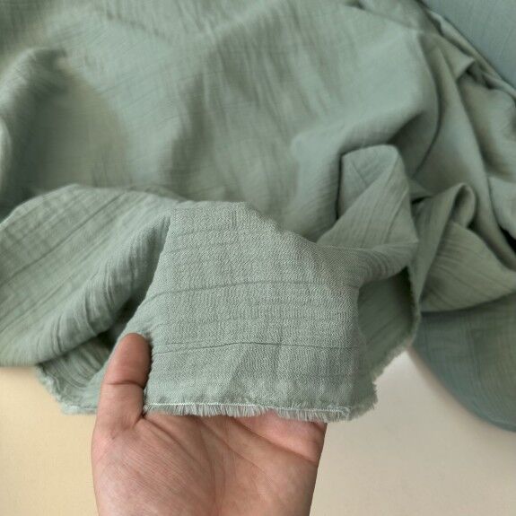 Çağla Yeşili Double Müslin Bezi