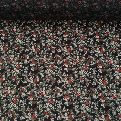 Minik Gelincik Tek En Viskon Kumaş Kırmızı