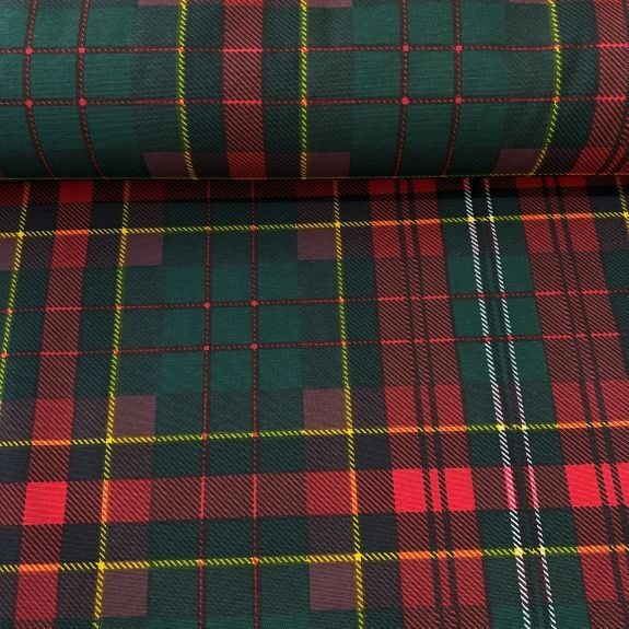 Yeşil Kırmızı Kareli Duck Bezi