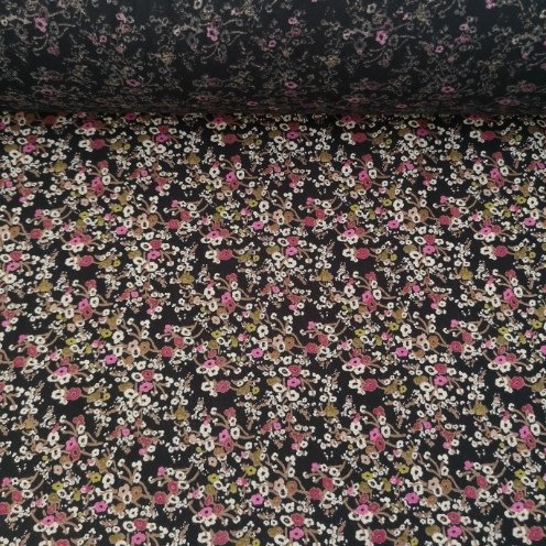 Minik Gelincik Tek En Viskon Kumaş Pembe