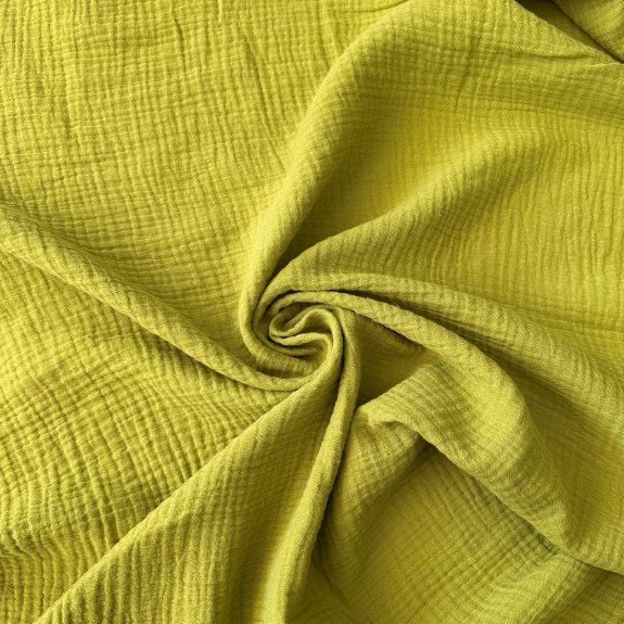 Yağ Yeşili Double Müslin Bezi