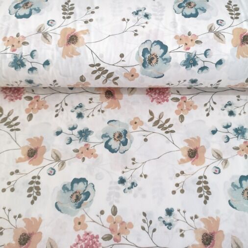 Bahar Kokusu Poplin Kumaş Mint