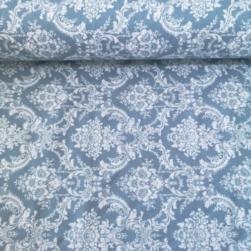 Damask Poplin Kumaş Mint