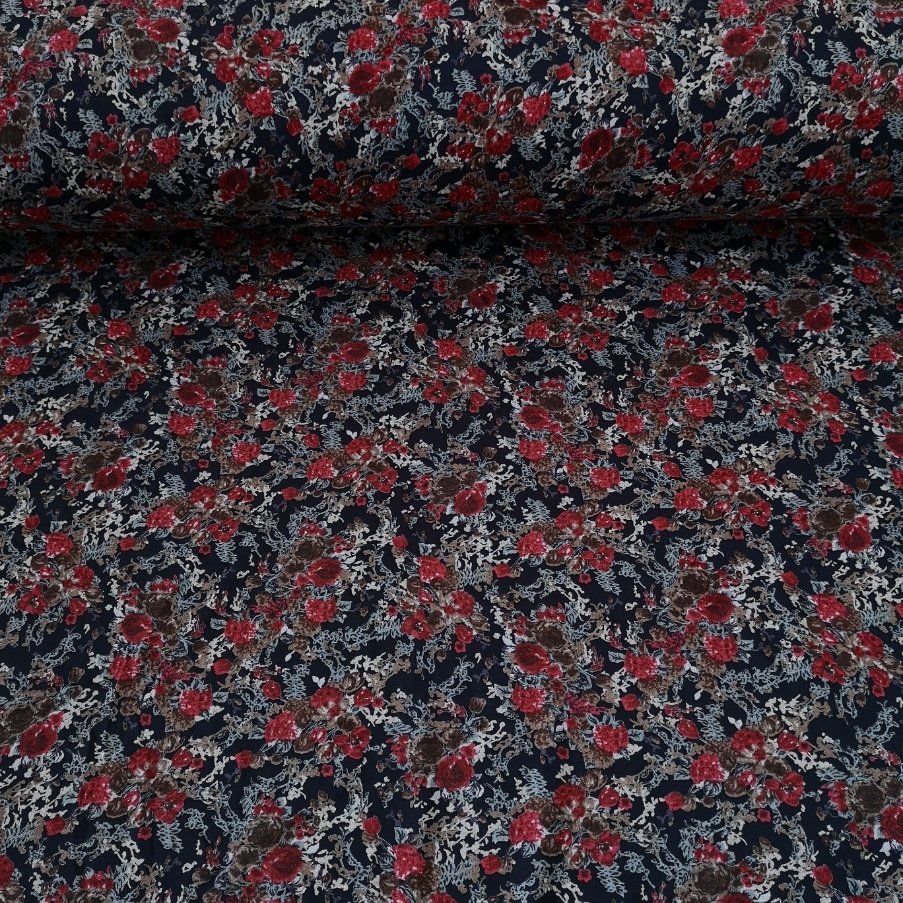Kırmızı Batik Desen Penye